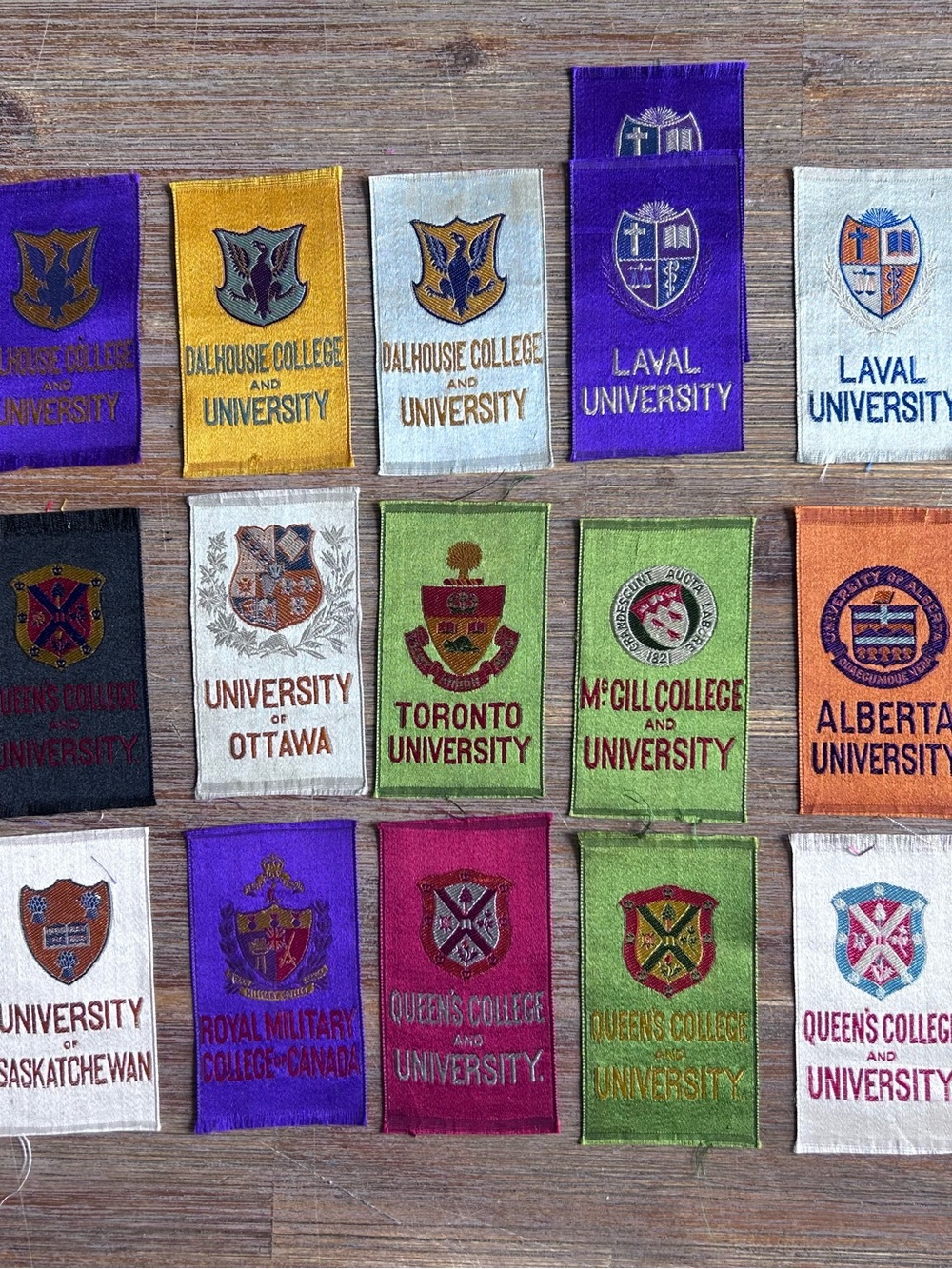 Antique Canadian University & College Woven Tobacco Silks (c. 1910–1915) - Picture 2 of 8